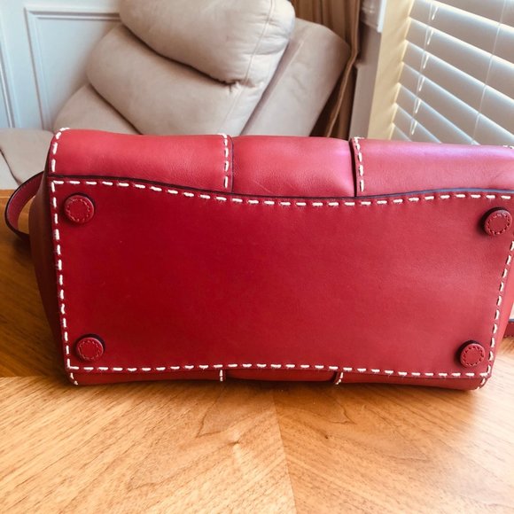 PRADA Satchel City Calf in Fuoco - Picture 4 of 7